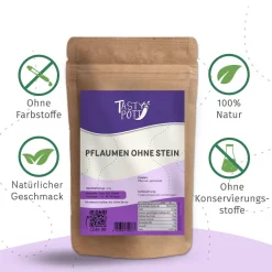 Tasty Pott Pflaumen getrocknet ohne Stein - im Beutel
