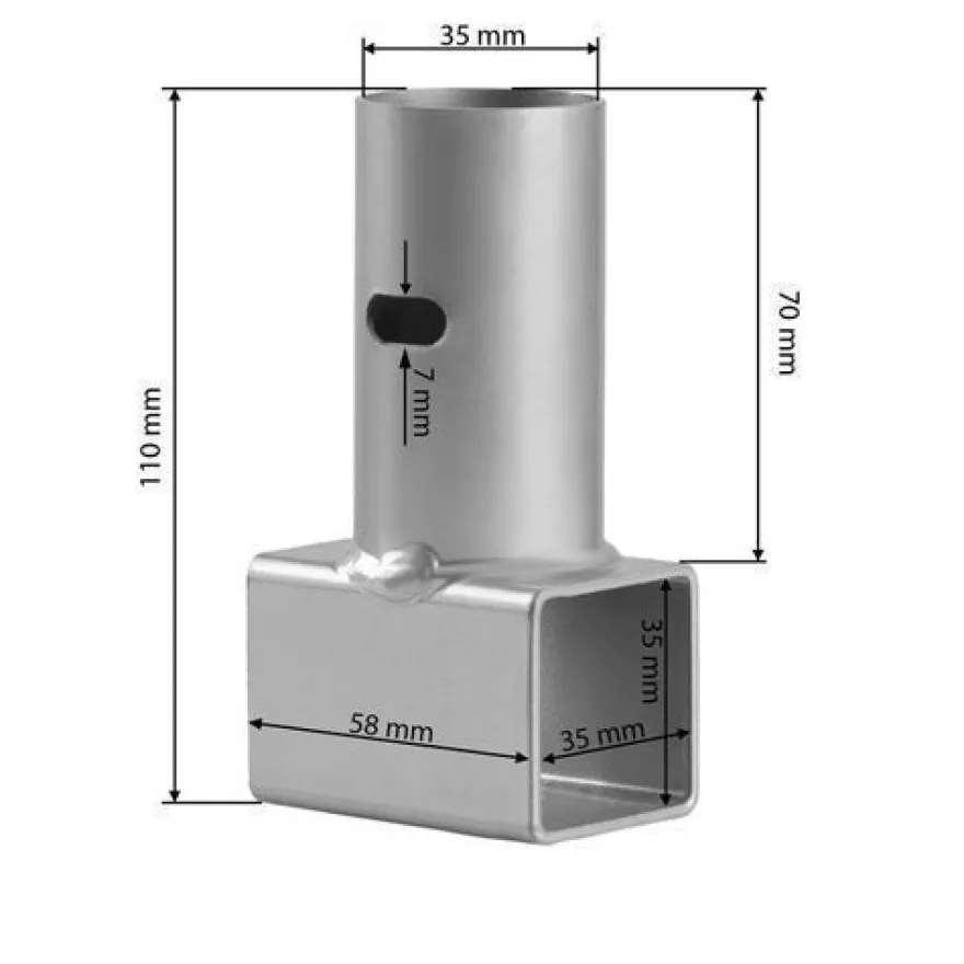 T-Beinverbinder für Neosport-Trampoline (1,8-4,2 m), 1 Stück