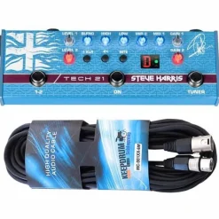 Tech21 SH-1 Steve Harris Bass Sansamp mit XLR-Kabel
