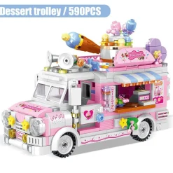 608 Teile Set Kinder Bausteine Friends City Trucks Kuchen Auto Puzzle Spiel
