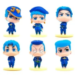 6-teiliges Set JoJo´s Bizarre Adventure Diamond Blue 2,95 Zoll Spielzeug Pupp