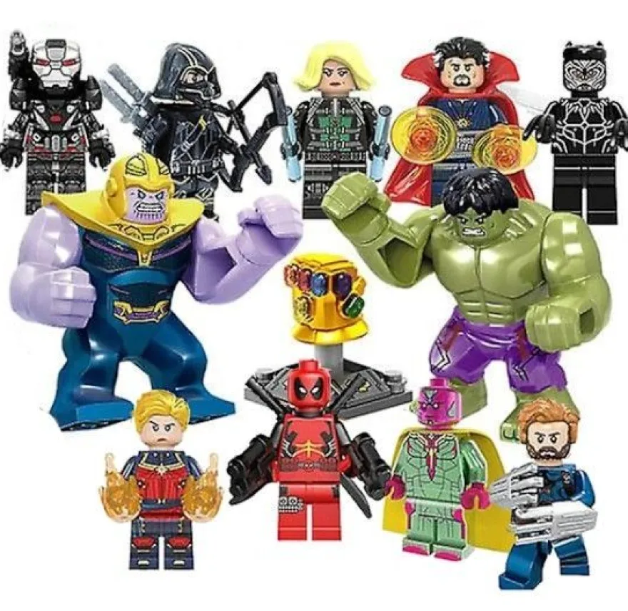 32-teiliges Set Marvel Avengers Superhelden-Comic-Minifiguren, DC-Minifiguren