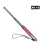 Teleskopschlagstock 13 Zoll/32 cm pink/chrom mit Clip und Handschlaufe