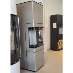 Tenno Champagner Panorama Kaminofen 6kW