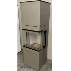 Tenno Champagner Panorama Kaminofen 6kW