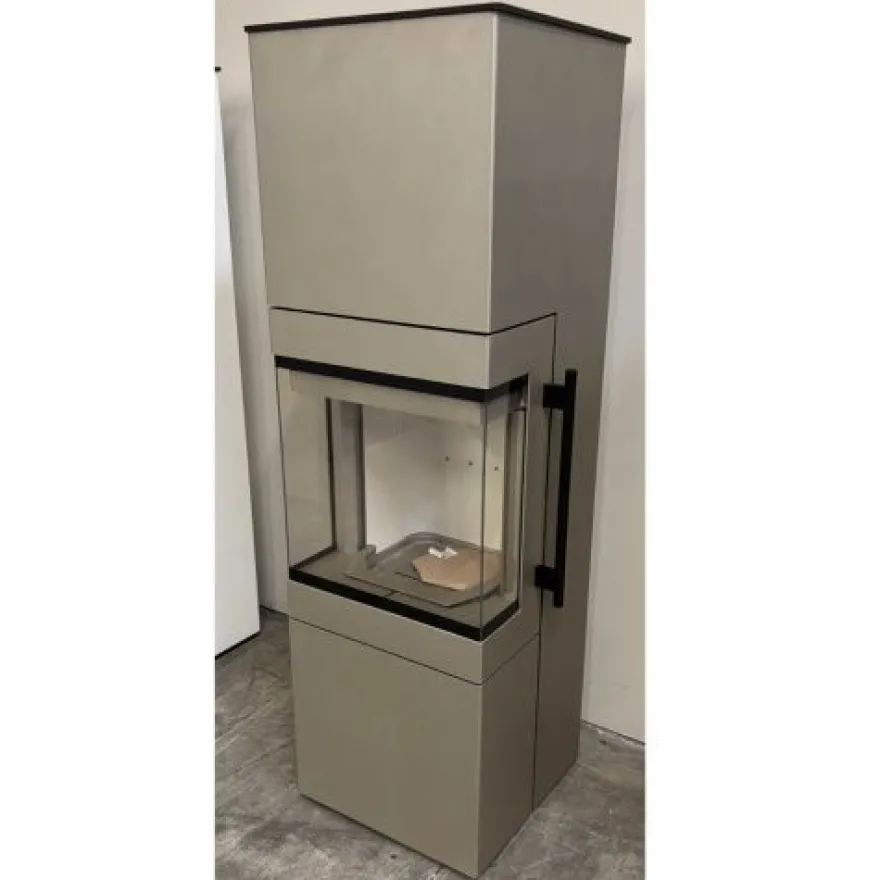 Tenno Champagner Panorama Kaminofen 6kW