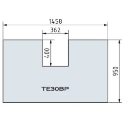 Tenno Champagner Panorama Kaminofen 6kW