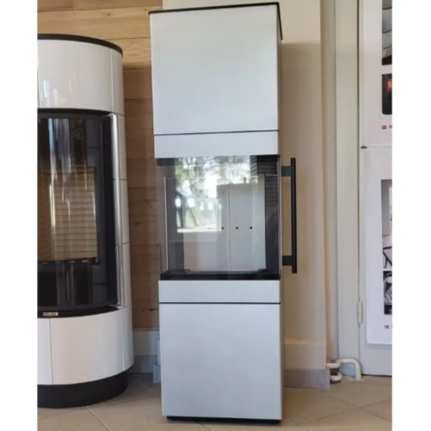 Tenno Champagner Panorama Kaminofen 6kW