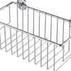 tesa baath Plus Duschablage Chrom, extratiefer Boden, inkl. Klebelösung, 117mm x 250m