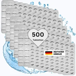 500 Test-Tabletten DPD No°1 freies Chlor für elektrische Tester Photometer TM