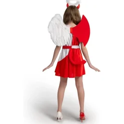 Teufel Engel Kostüm Mädchen Halloween Heavenly Devil Deluxe Tween Kleid