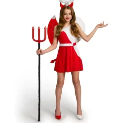 Teufel Engel Kostüm Mädchen Halloween Heavenly Devil Deluxe Tween Kleid