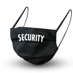 Textil Design Maske in Schwarz mit zertifizierten Innenvlies - Security - 15810 + Gra