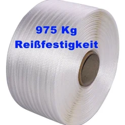 Textil-Umreifungsband 19 mm HD gewebt, 400 m, 975 kg Reißkraft , Polyesterband