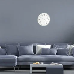 TFA - Analoge Funk-Wanduhr 60.3514 - weiß/silber