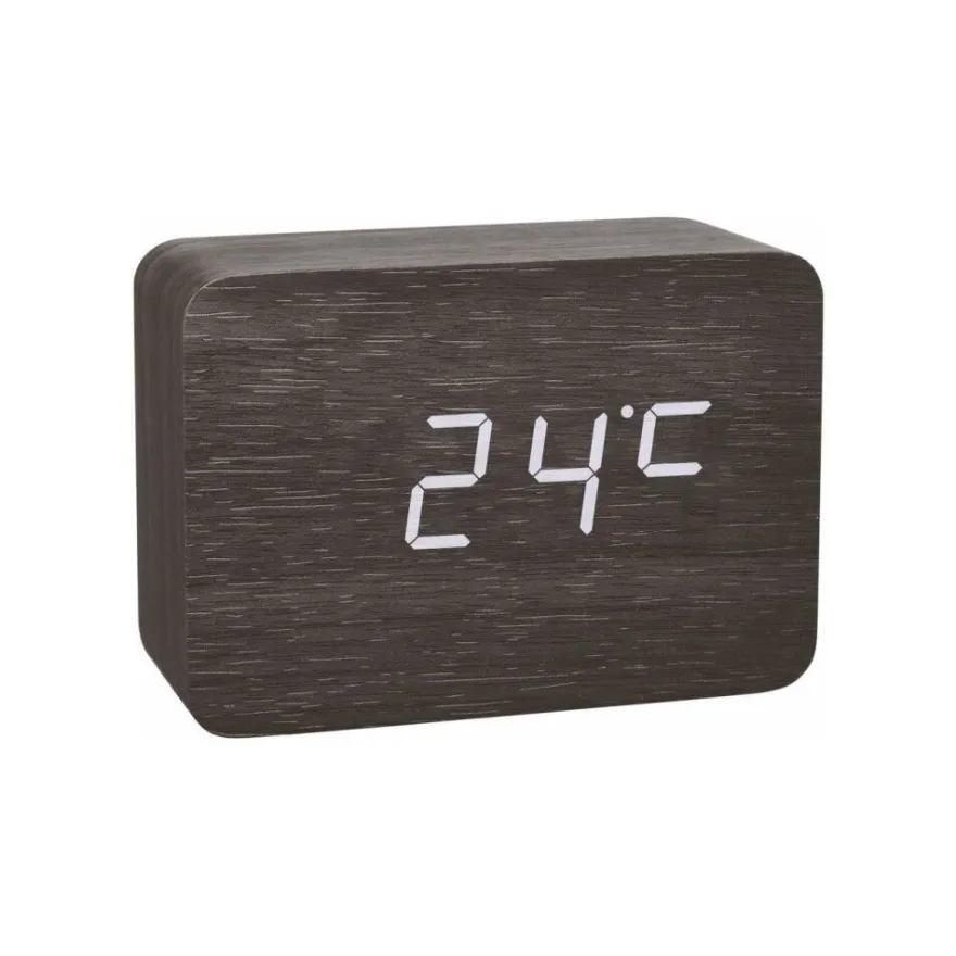 TFA - 60.2549.01 - Design Funk-Wecker in Holz-Optik CLOCCO 60.2549