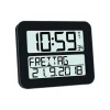TFA - Digitale Funkuhr Timeline MAX 60.4512 - schwarz weiß silber