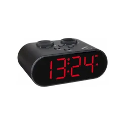 TFA - Digitaler Funk-Wecker mit USB-Ladefunktion Ellypse 60.2551.01 - schwarz