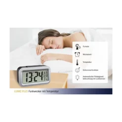 TFA - 60.2553.01 - Digitaler Funk-Wecker mit Temperatur LUMIO PLUS 60.2553