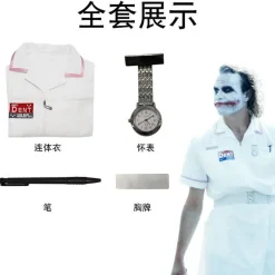 The Dark Knight Batman Joker Nurse Kleid Kostume Halloween Karneval Anzug Outfit