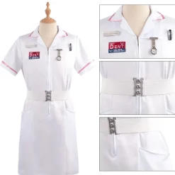 The Dark Knight Batman Joker Nurse Kleid Kostume Halloween Karneval Anzug Outfit
