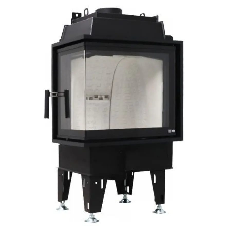 Therm 6CL Eckkamineinsatz Linksverglast 6kW