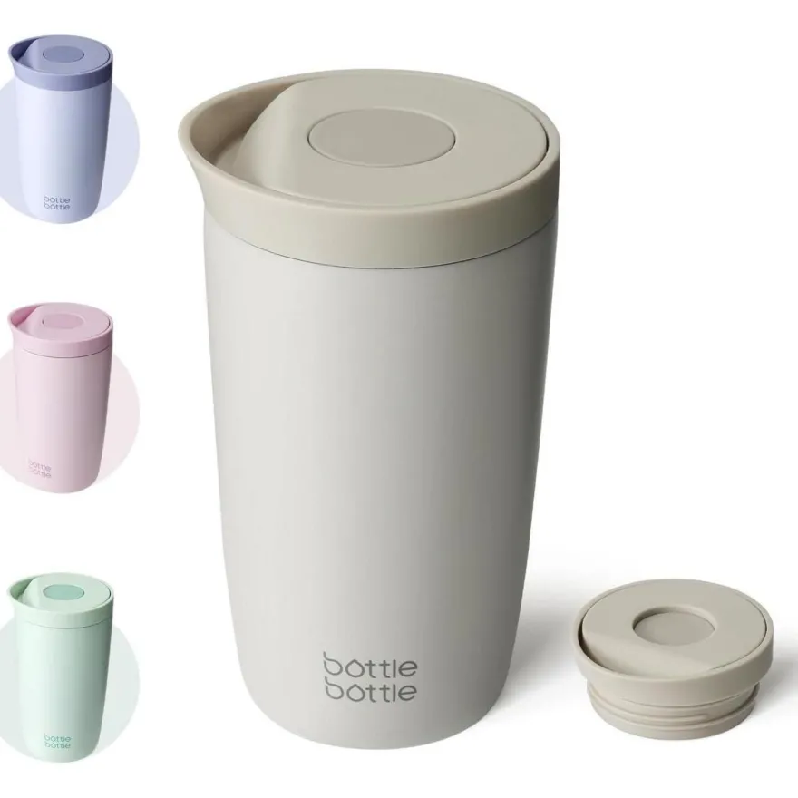 Thermobecher 350ml auslaufsicher, Quick-Press, Isolierbecher Travel Mug