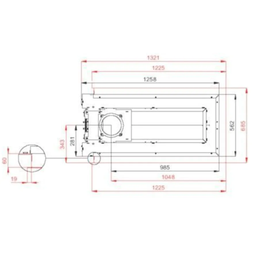 Therm V10U Panorama 3-seitiger Kamineinsatz 13kW