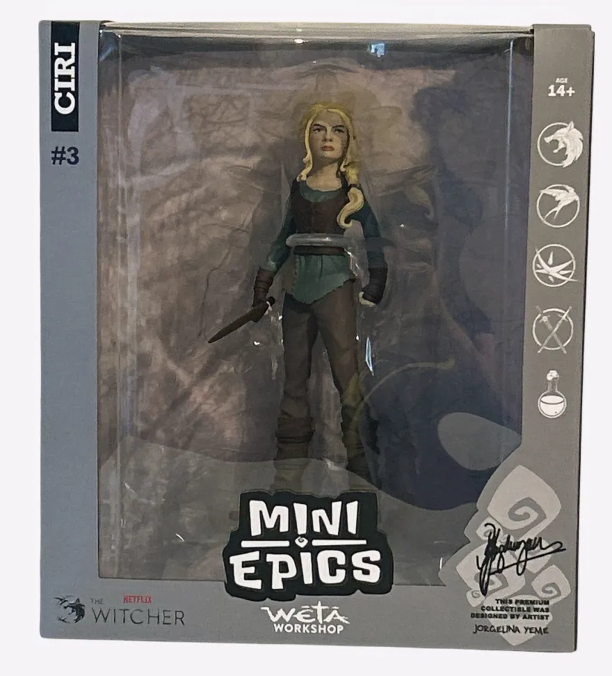 The Witcher Mini Epics #3 Ciri Figur 15 cm Groß Weta Workshop