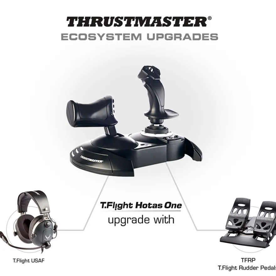 Thrustmaster T-Flight Hotas One Joystick 12 Tasten kabelgebunden - für PC, XBOX ONE