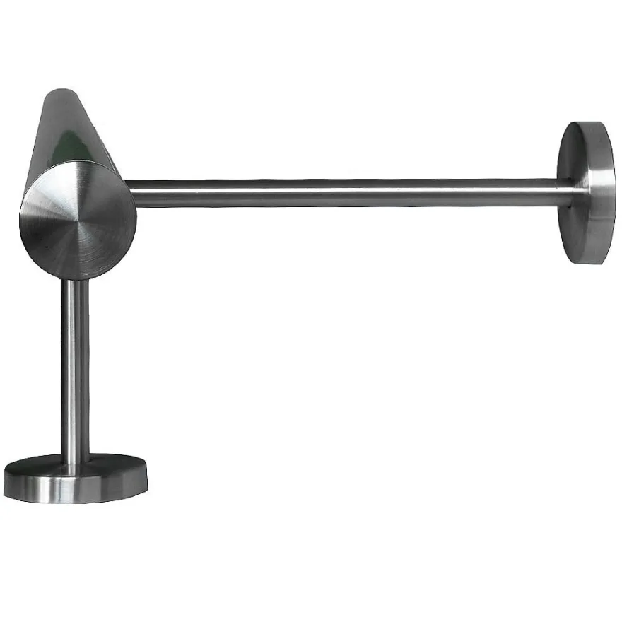TIBU Fußstütze Edelstahl V2A Halter 20 / 25 cm Bar Tresen Stange Handlauf
