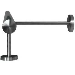 TIBU Fußstütze Edelstahl V2A Halter 20 / 25 cm Bar Tresen Stange Handlauf