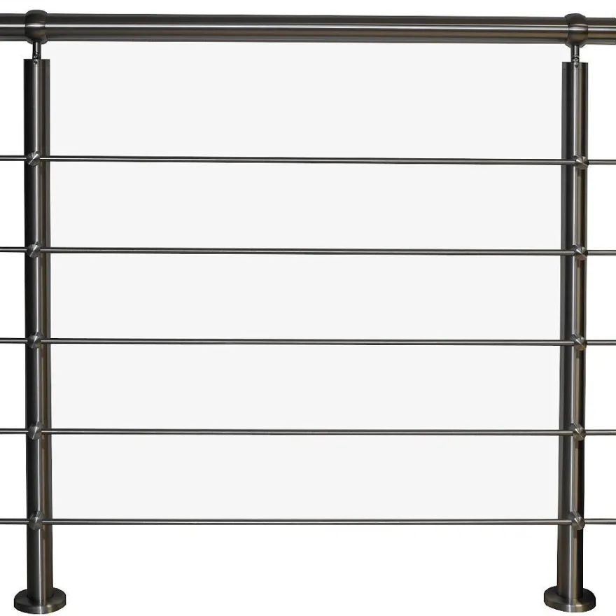 TIBU Geländer Edelstahl V2A Aufmontage Treppe Balkon Terrasse Brüstung Handlauf
