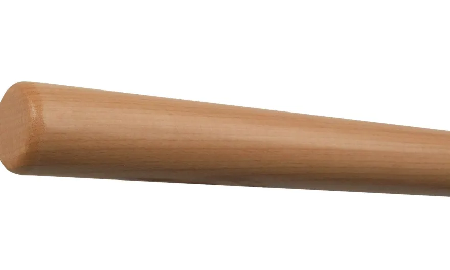 TIBU Handlauf Holz Buche Ø 50 mm Geländer Wand Treppe Holzenden ohne Handlauf Halter