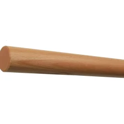 TIBU Handlauf Holz Buche Ø 50 mm Geländer Wand Treppe Holzenden ohne Handlauf Halter