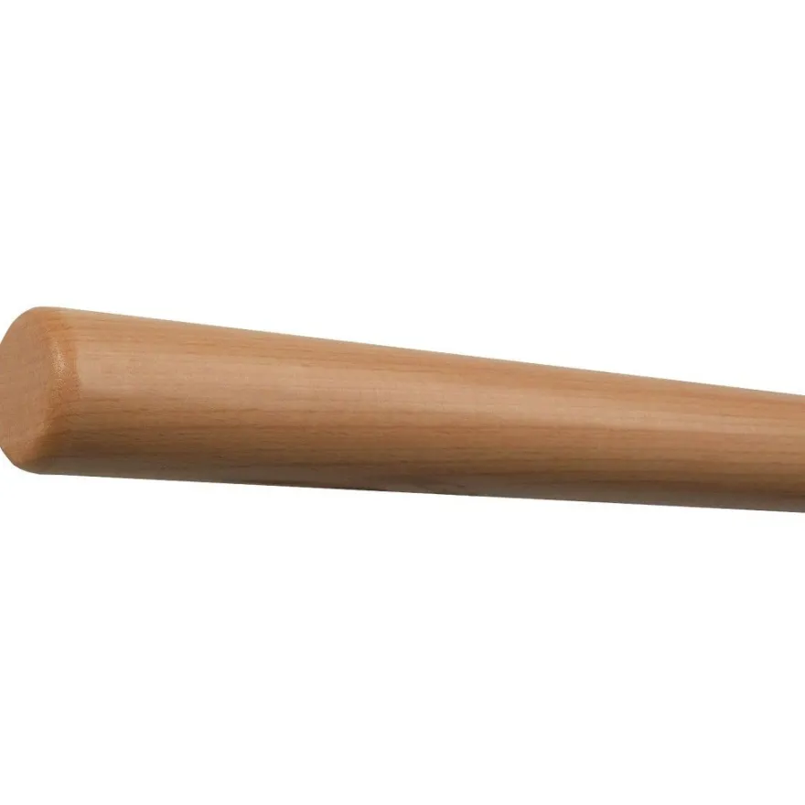 TIBU Handlauf Holz Buche Ø 50 mm Geländer Wand Treppe Holzenden ohne Handlauf Halter