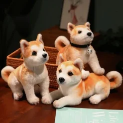 Tiere Hund kissen Akita Hund Plüschpuppe Stofftier Spielzeug Plüschtiere