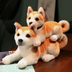 Tiere Hund kissen Akita Hund Plüschpuppe Stofftier Spielzeug Plüschtiere