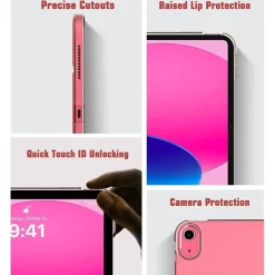 TiMOVO iPad 10. Generation 10,9 Zoll Hülle Rot Smart Case Cover