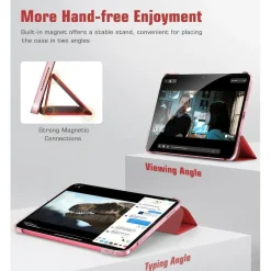TiMOVO iPad 10. Generation 10,9 Zoll Hülle Rot Smart Case Cover