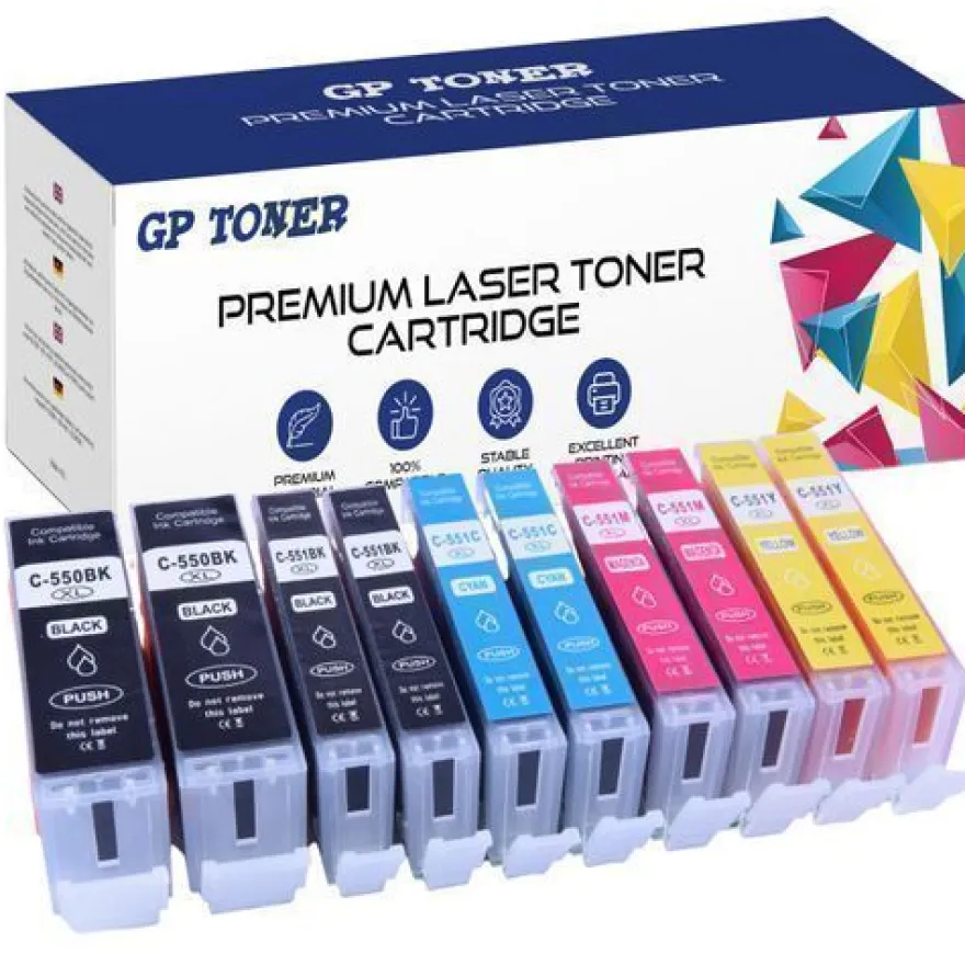 TINTE Patronen mit CHIP für CANON PIXMA MG5450 MG5550 MG6450 MX925 IP7250