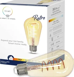 TINT MüllerLicht zigbee Smart+ LED Edison gold Retro 5,5W E27 EEK: F(SpektrumA-G)