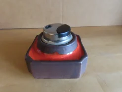 Tischfeuerzeug Gasfeuerzeug in Keramikhalter braun rot No 674008