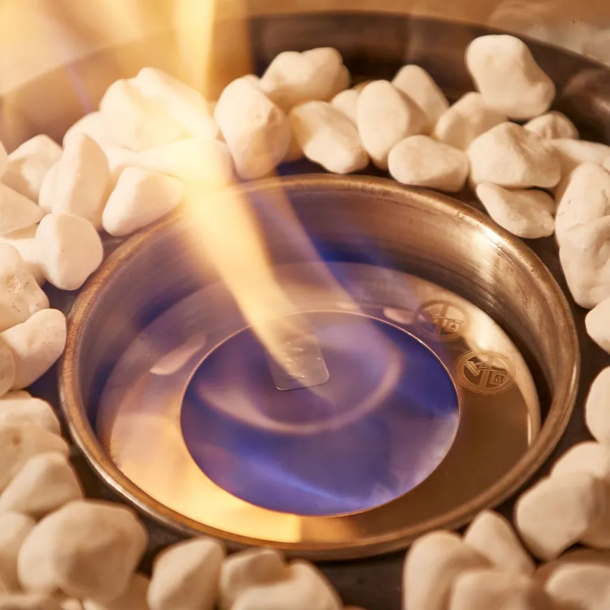 Tischkamin Tischfeuer Bio Ethanol Zimmer Innen Außen Deko Kamin Indoor Feuer