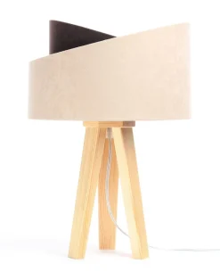 Tischlampe Galaxy Lampenschirmhöhe 18 30 45 Kiefer Natur Beige, Braun, Gold