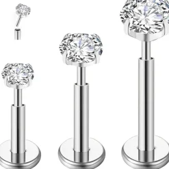 Titan Helix Piercing Ohr Lippe Tragus 16g Stecker Medusa Ohrpiercing