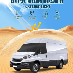 tivekeo Frontscheibenabdeckung für Iveco Daily 2014-2025, Sonnenschutz