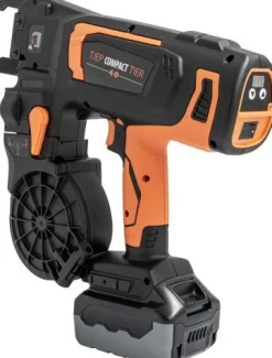 TJEP ULTRA GRIP 40 Compact 12-44mm Akku Drahtbindemaschine Starter Set + 48x Draht 1,