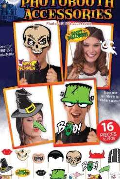 16 tlg. Party Foto Verkleidung Grusel Photo Booth Props Set Halloween Selfie