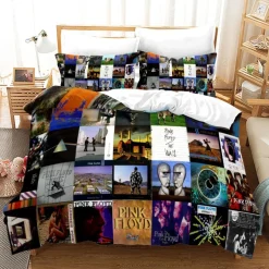 3tlg. Pink Floyd the Wall 3D Druck Bettbezug Set Kinder Bettwäsche Kissenbezug